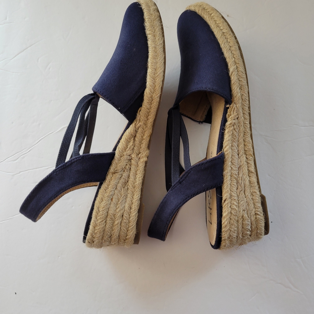 Life Stride Canvas Navy Espadrilles - Picture 3 of 5